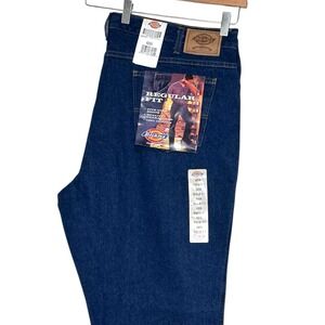 Dickies Regular Fit Straight Leg Jeans‎ Men's 42x30 Workwear Denim Blue Boot Cut